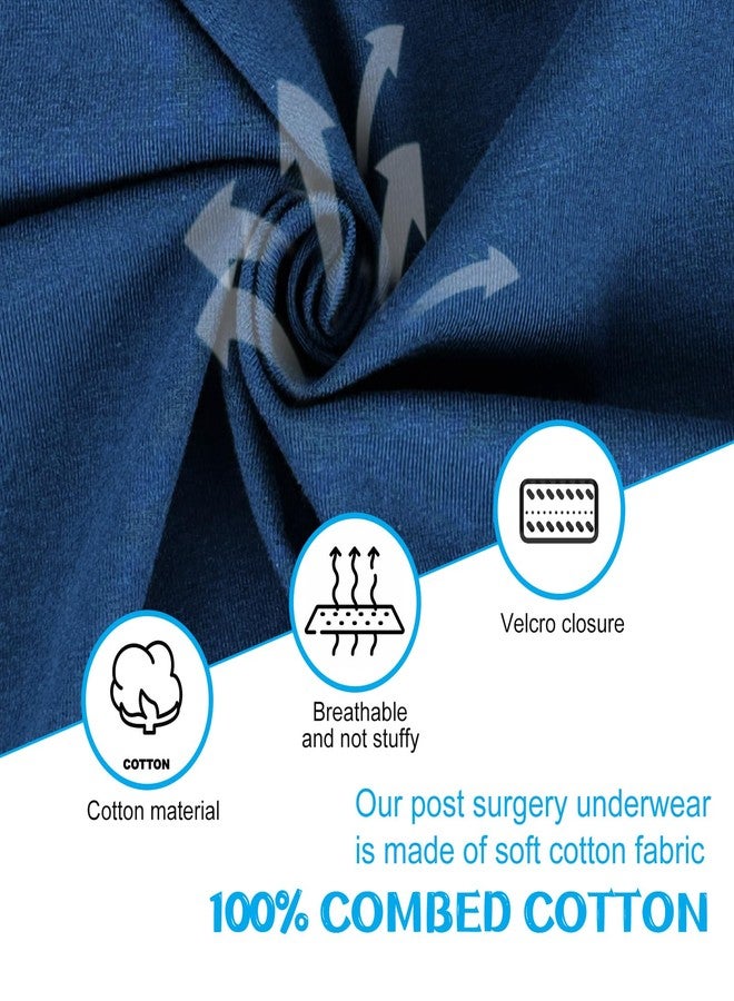 EXCLEN Mens Easy Adaptive Underwear Boxer with Magic Stick Closure, Pack of 2 (S) - Image 3